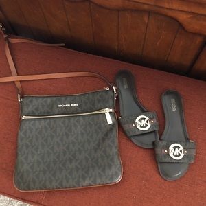 MK Crossbody & MK Slides